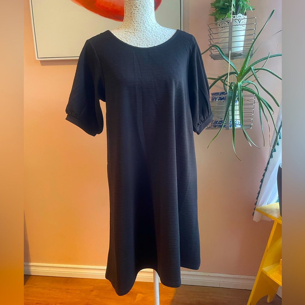 BNWT ICHI Elegant Black Dress medium